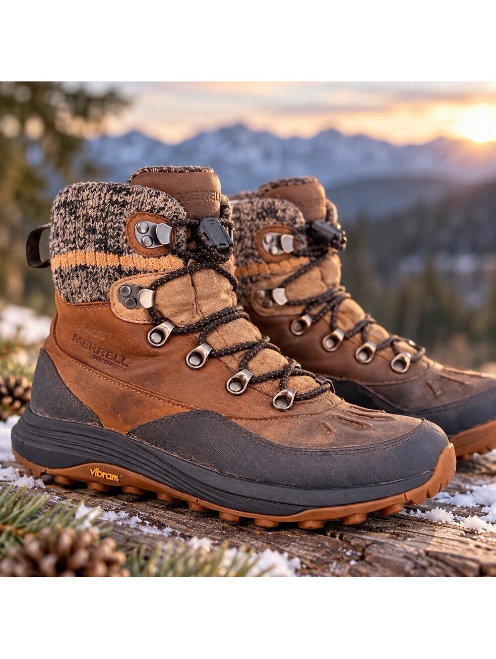Merrell Siren 4 Thermo Mid Waterproof Womens 6.5 Vibram PrimaLoft Boots J036994